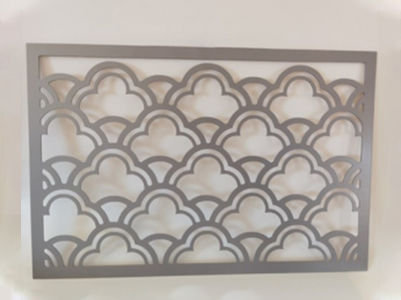 Carved hollow aluminum veneer